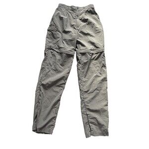 Campmor Zip Off Women’s Hiking Pant Small Olive Convertible Ankle Cinch
